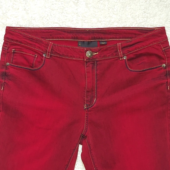 iJeans By Buffalo Charcoal Wash Red Skinny Jeans - Picture 4 of 11